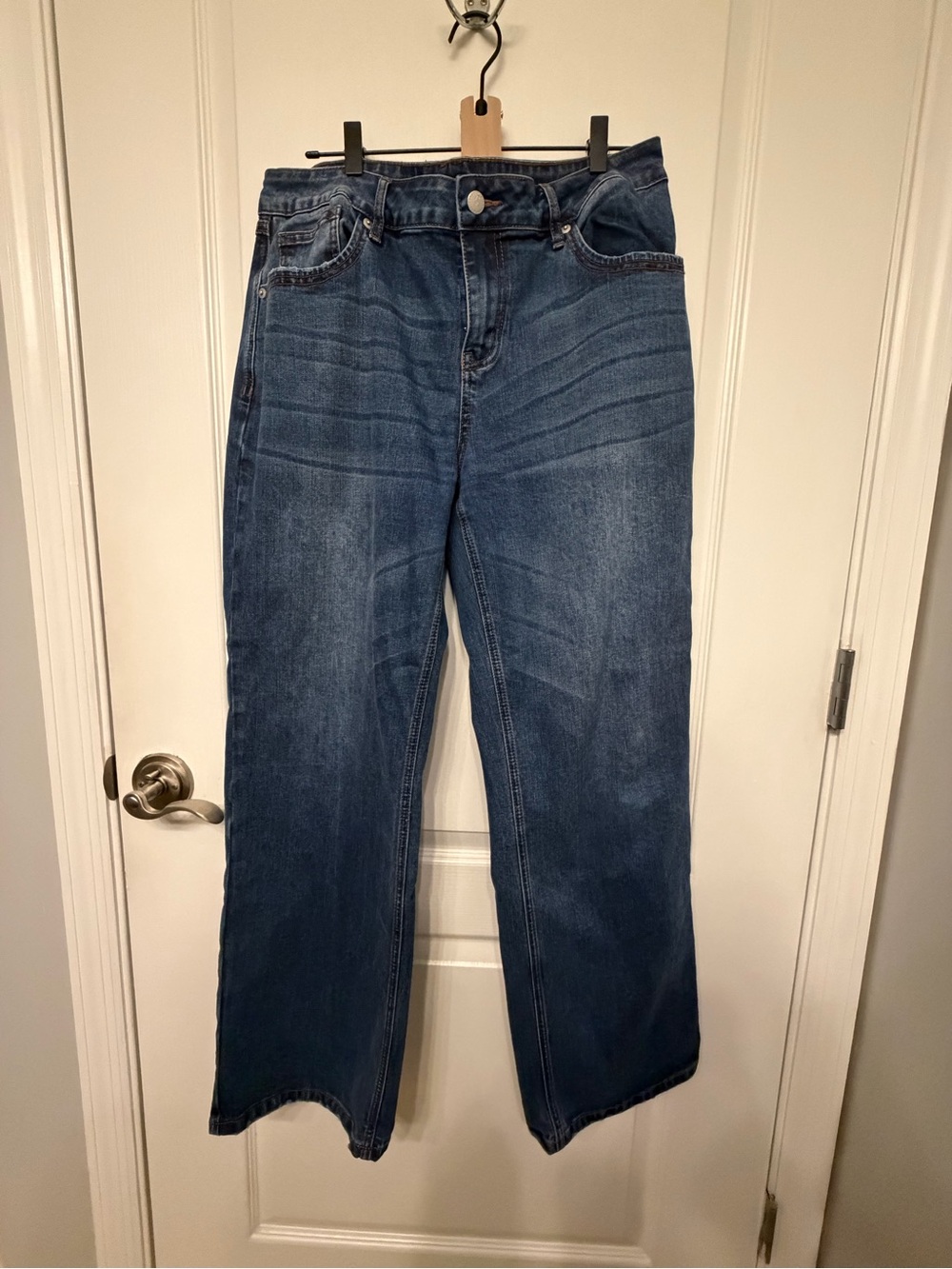 Flamingals Classic High-Rise Wide-Leg Women's Jeans - Blue XL